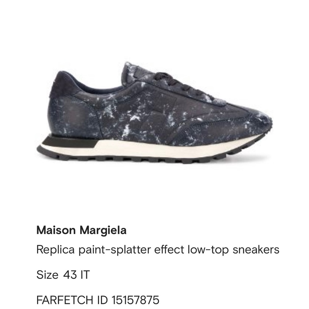 Maison Margiela Replica paint-splatter effect low-top sneakers